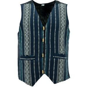 LoudElephant 100% Cotton Canvas Waistcoat Men Size XL